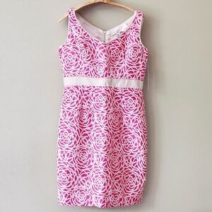 Maggy London pink rose dress